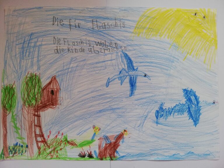 Kinderzeichnung Flatschi